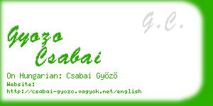 gyozo csabai business card