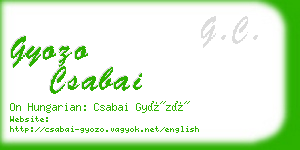 gyozo csabai business card